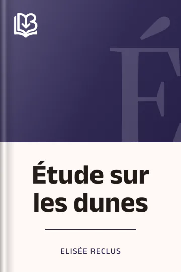 Étude sur les dunes d’Elisée Reclus, couverture du livre