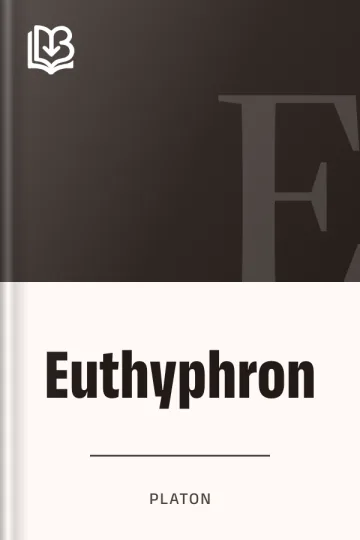 Euthyphron de Platon, couverture du livre