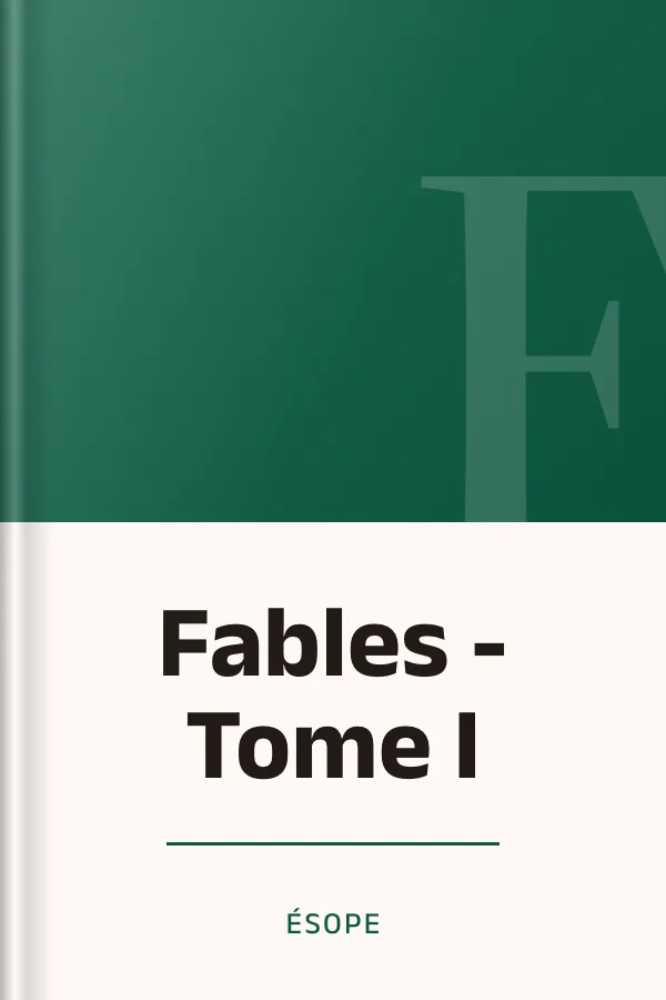 Fables - Tome I d’Ésope, couverture du livre