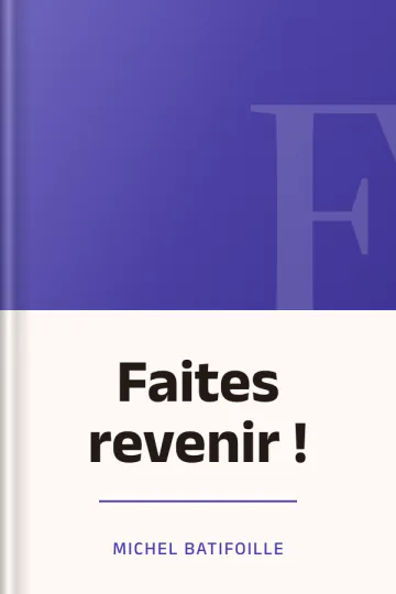 Faites revenir ! de Michel Batifoille, couverture du livre