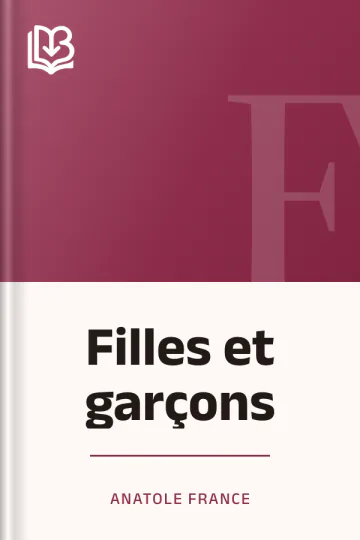Filles et garçons d’Anatole France, couverture du livre