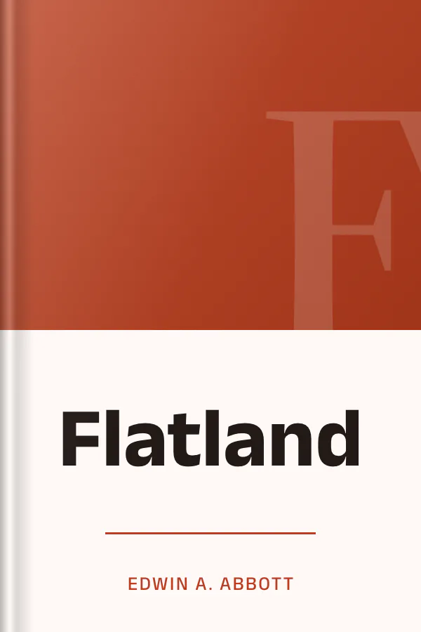 Flatland d’Edwin A. Abbott, couverture du livre