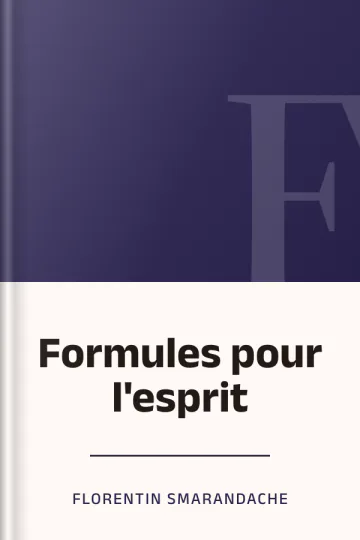 Formules pour l'esprit de Florentin Smarandache, couverture du livre