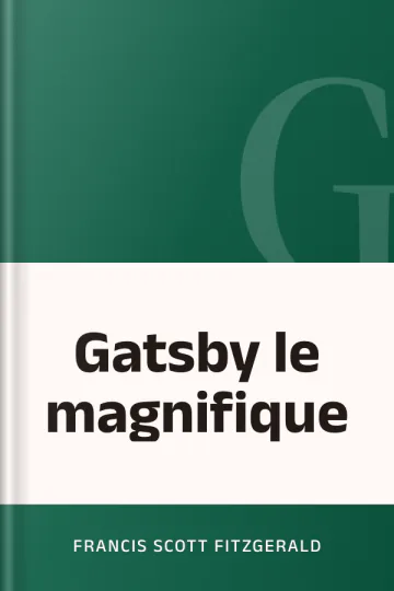 Gatsby le magnifique de Francis Scott Fitzgerald, couverture du livre