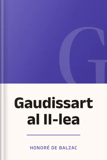 Gaudissart al II-lea d’Honoré de Balzac, couverture du livre