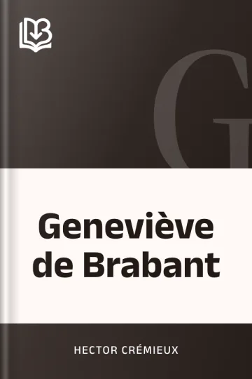 Geneviève de Brabant d’Hector Crémieux, couverture du livre