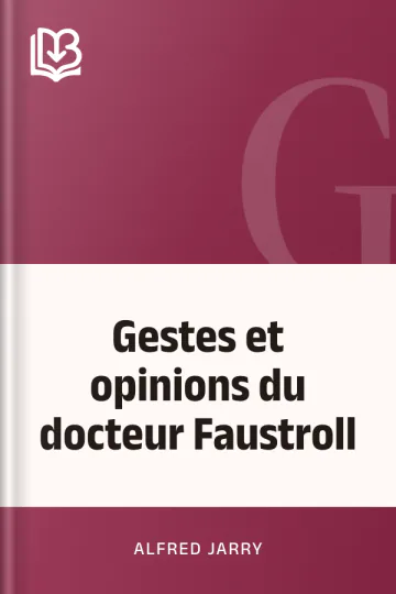 Gestes et opinions du docteur Faustroll d’Alfred Jarry, couverture du livre
