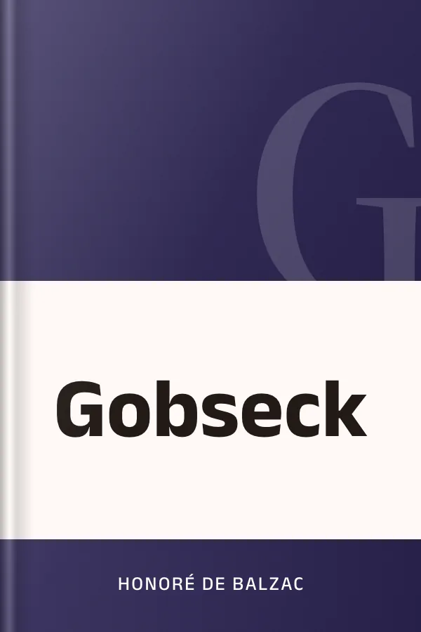Gobseck d’Honoré de Balzac, couverture du livre