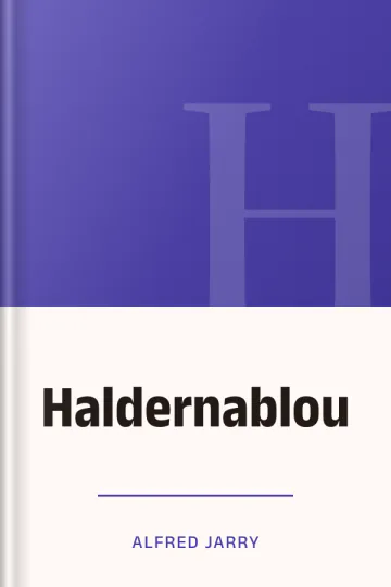 Haldernablou d’Alfred Jarry, couverture du livre