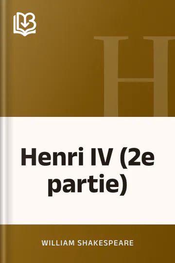 Henri IV (2e partie) de William Shakespeare, couverture du livre