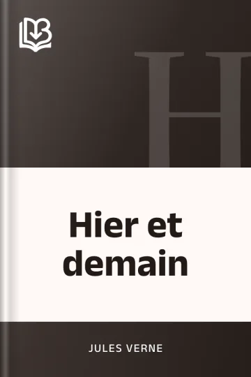 Hier et demain de Jules Verne, couverture du livre