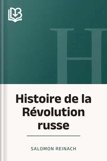 Histoire de la Révolution russe de Salomon Reinach, couverture du livre