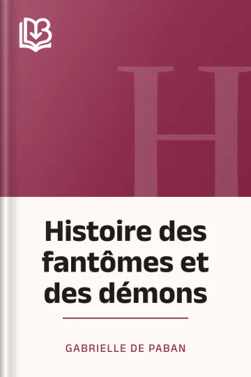 Histoire des fantômes et des démons de Gabrielle de Paban, couverture du livre