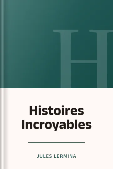 Histoires Incroyables de Jules Lermina, couverture du livre