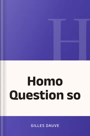 Homo Question so de Gilles Dauve, couverture du livre