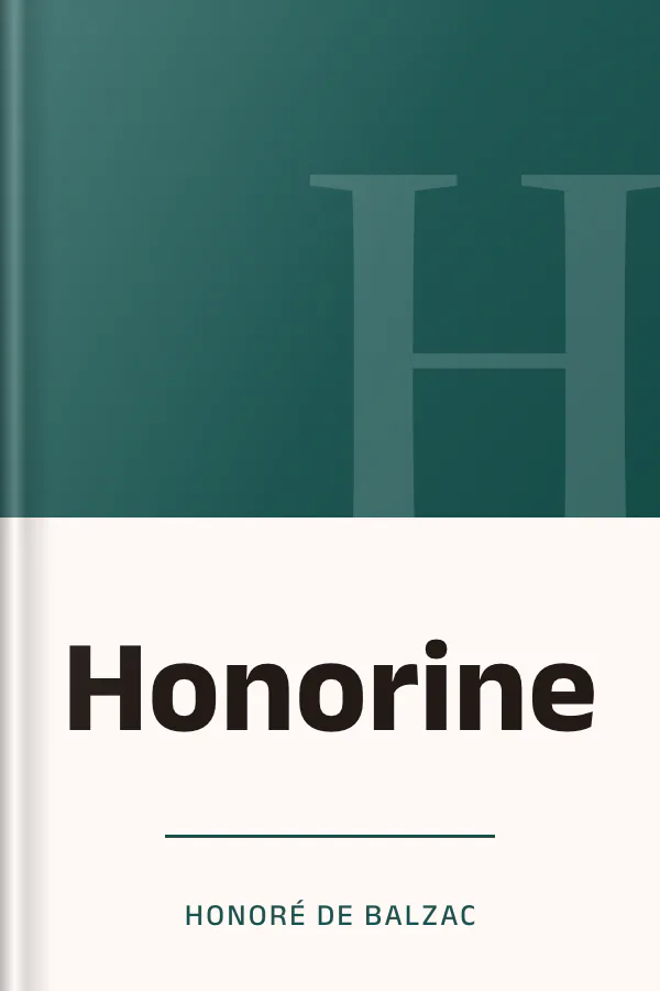Honorine d’Honoré de Balzac, couverture du livre