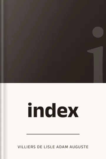 index de Villiers de lisle Adam Auguste, couverture du livre