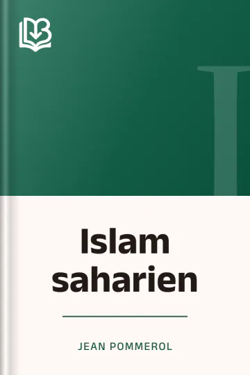 Islam saharien de Jean Pommerol, couverture du livre