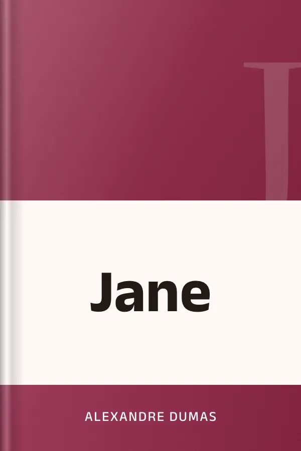 Jane d’Alexandre Dumas, couverture du livre