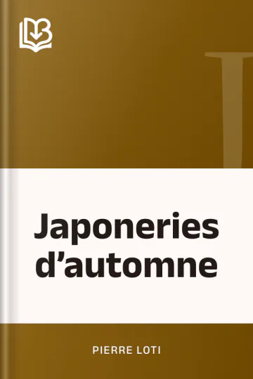 Japoneries d’automne de Pierre Loti, couverture du livre