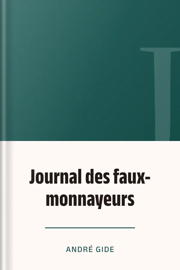 Journal des faux-monnayeurs d’André Gide, couverture du livre