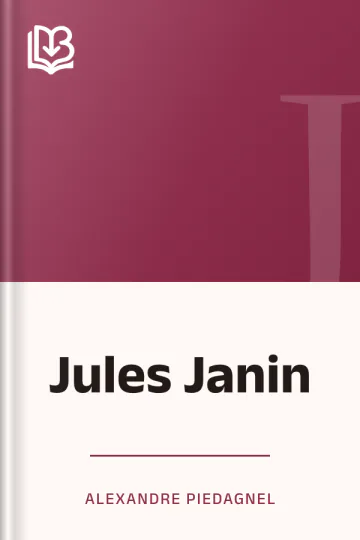 Jules Janin d’Alexandre Piedagnel, couverture du livre