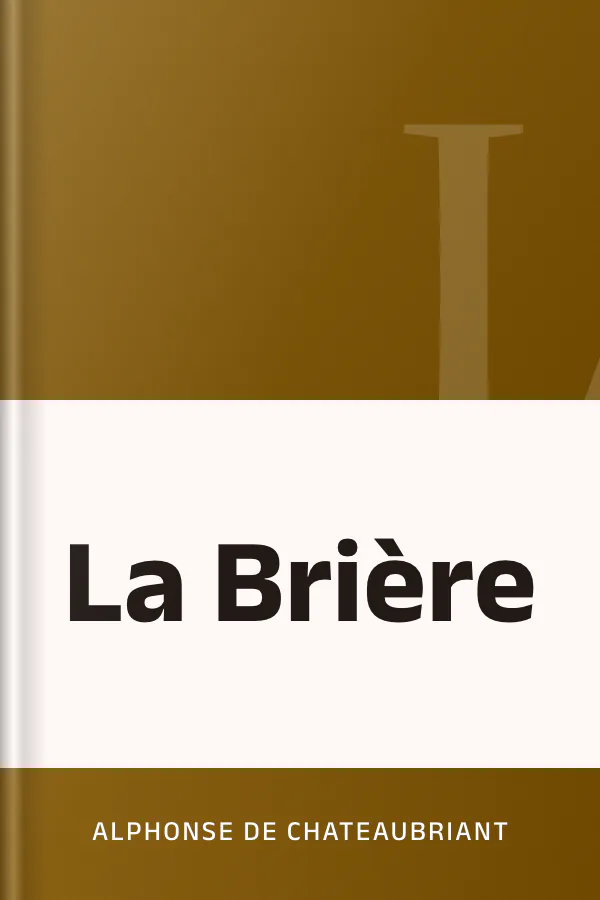 La Brière d’Alphonse de Chateaubriant, couverture du livre