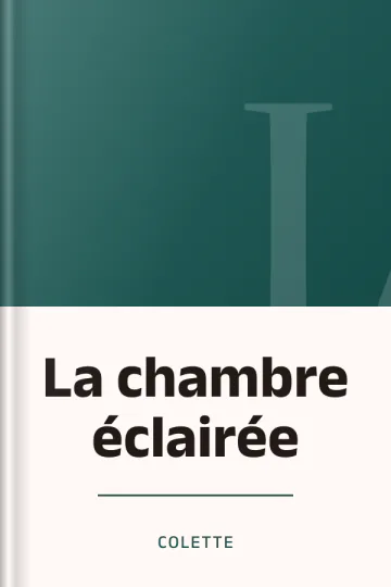 La chambre éclairée de Colette, couverture du livre