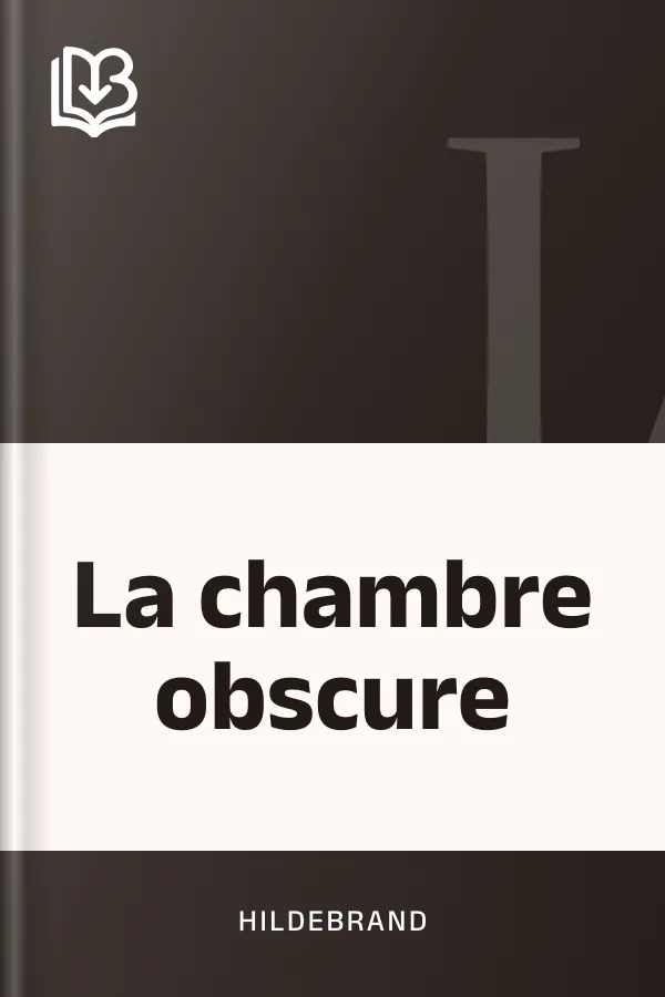 La chambre obscure d’Hildebrand, couverture du livre