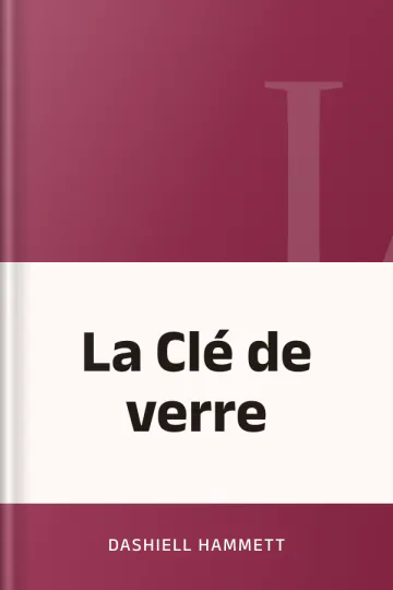 La Clé de verre de Dashiell Hammett, couverture du livre