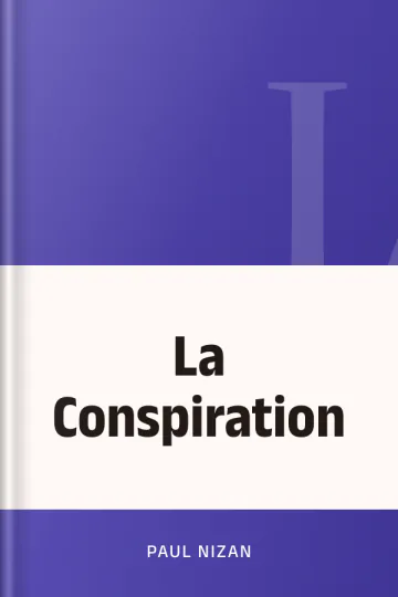 La Conspiration de Paul Nizan, couverture du livre