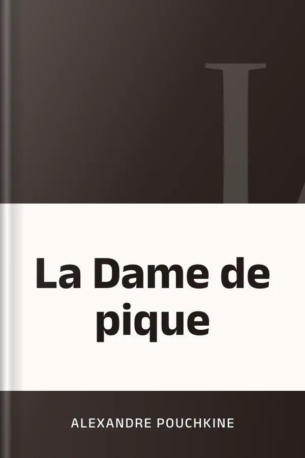 La Dame de pique d’Alexandre Pouchkine, couverture du livre