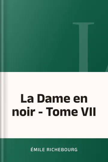 La Dame en noir - Tome VII d’Émile Richebourg, couverture du livre