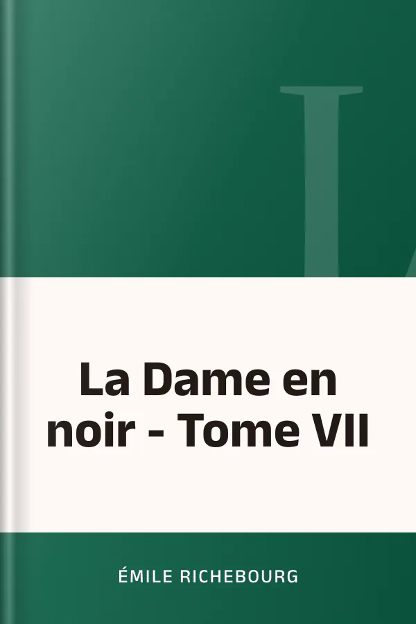 La Dame en noir - Tome VII d’Émile Richebourg, couverture du livre