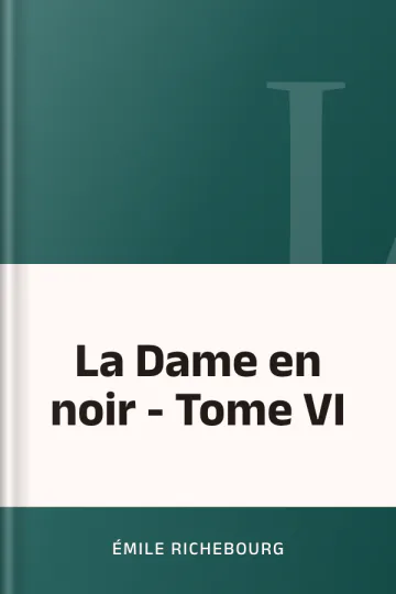 La Dame en noir - Tome VI d’Émile Richebourg, couverture du livre