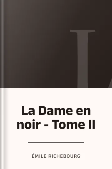 La Dame en noir - Tome II d’Émile Richebourg, couverture du livre