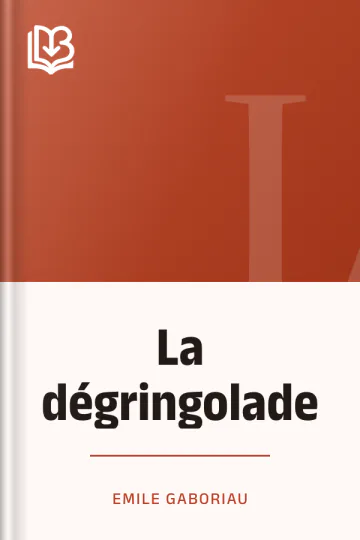 La dégringolade d’Emile Gaboriau, couverture du livre