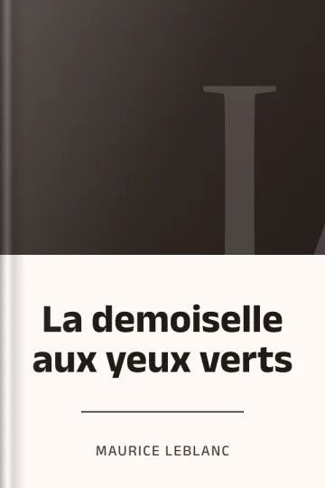 La demoiselle aux yeux verts de Maurice Leblanc, couverture du livre
