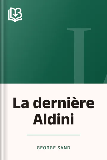 La dernière Aldini de George Sand, couverture du livre