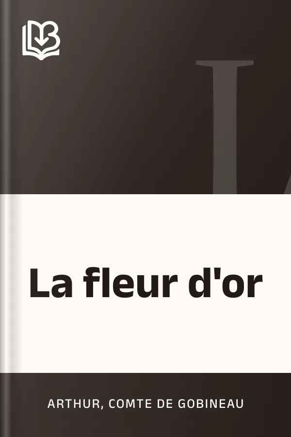 La fleur d'or d’Arthur Gobineau, couverture du livre