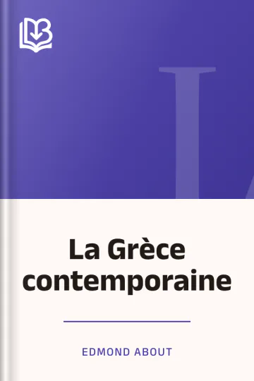 La Grèce contemporaine d’Edmond About, couverture du livre