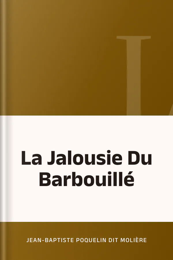 La Jalousie Du Barbouillé de Molière, couverture du livre
