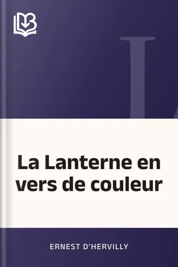 La Lanterne en vers de couleur d’Ernest d’Hervilly, couverture du livre