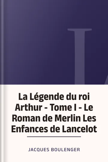 La Légende du roi Arthur - Tome I - Le Roman de Merlin Les Enfances de Lancelot de Jacques Boulenger, couverture du livre
