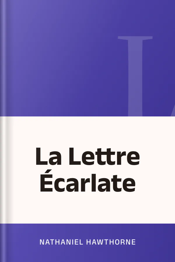 La Lettre Écarlate de Nathaniel Hawthorne, couverture du livre
