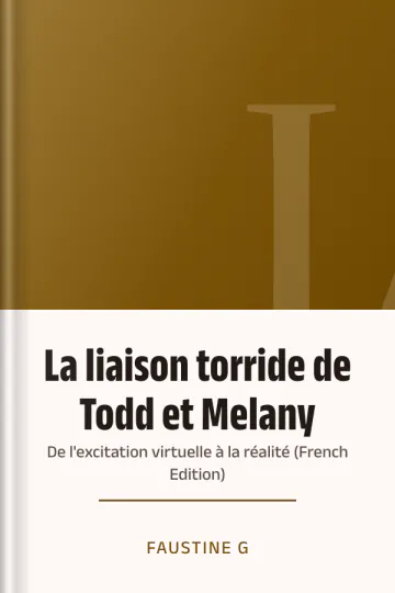 La liaison torride de Todd et Melany: De l'excitation virtuelle à la réalité (French Edition) de Faustine G, couverture du livre