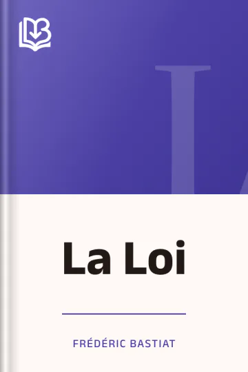 La Loi de Frédéric Bastiat, couverture du livre