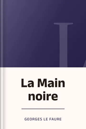 La Main noire de Georges Le Faure, couverture du livre