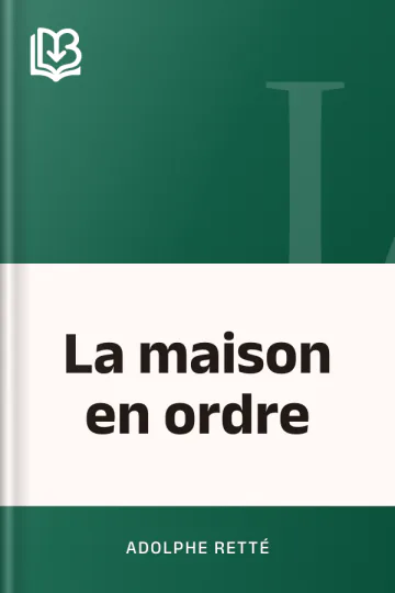 La maison en ordre d’Adolphe Retté, couverture du livre