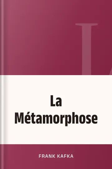 La Métamorphose de Frank Kafka, couverture du livre